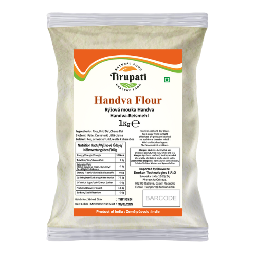 Tirupati handvo Flour / Rýžovo-luštěninová mouka (1Kg)