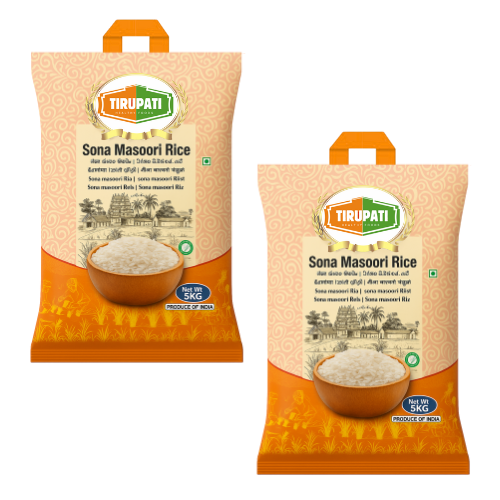 Tirupati Sona Masoori rýže (Balení 2 x 5kg) - 10kg