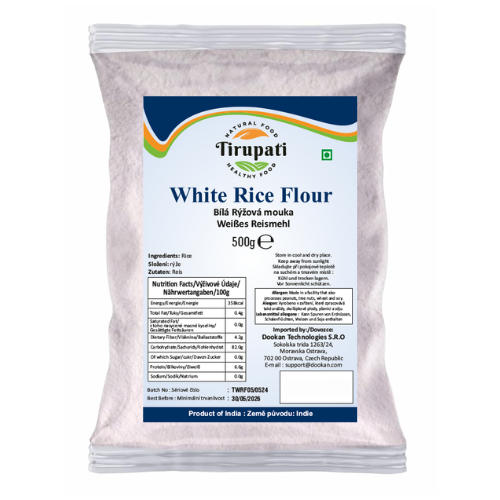 Tirupati White Rice Flour / Bílá rýžová mouka (500g)