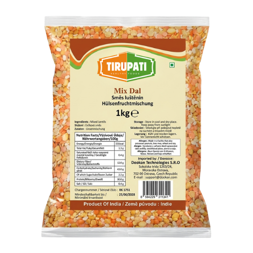 Tirupati směs čočky (Mixed Dal)(1kg)