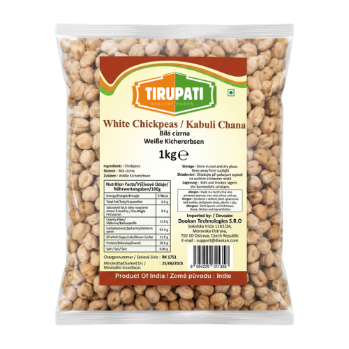 Tirupati bílá cizrna (Kabuli chana) (1kg)