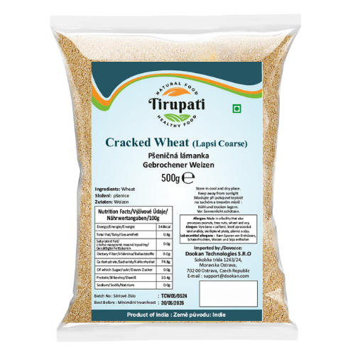 Tirupati Dalia Lapsi Coarse / Crushed Wheat (500g)