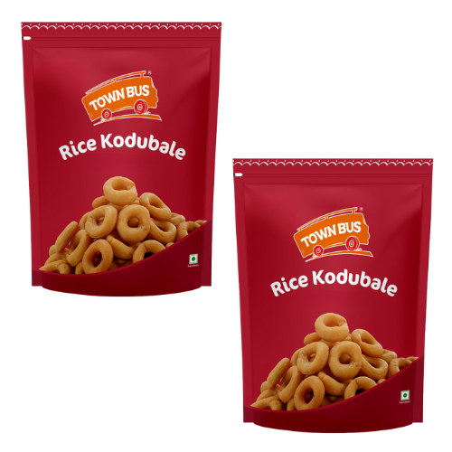 Town Bus Rice Kodubale / Smažené kroužky (Balení 2 x 170g) 340g