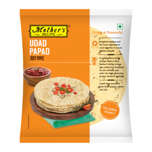 Mother's Recipe papad z černé čočky (200g)