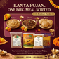 Kanya Pujan Kit (Halwa · Chana · Puri) – Tirupati Semolina Coarse, Tirupati Brown Chickpea / Kala Chana, Tirupati Pure Butter Ghee, TRS Golden Sultanas / Raisins / Kishmish