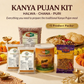 Kanya Pujan Kit (Halwa · Chana · Puri) – Tirupati Semolina Coarse, Tirupati Brown Chickpea / Kala Chana, Tirupati Pure Butter Ghee, TRS Golden Sultanas / Raisins / Kishmish