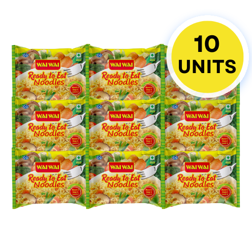 Wai Wai instantní nudle se zeleninovou příchutí (Balení 10 x 70g) - SLEVA! [DMT: 25. června 2025]
