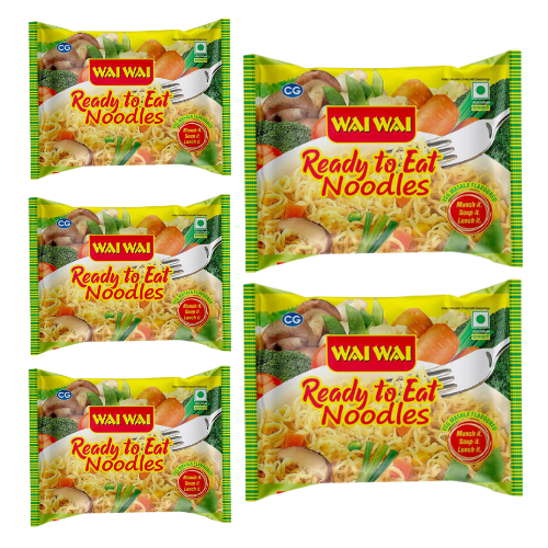 Wai Wai instantní nudle se zeleninovou příchutí (70g) (Balení 5x 70g) 350g