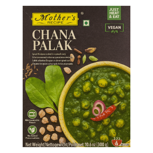 Mother's Recipe Chana Palak / Kořeněná cizrna se špenátem (300g)