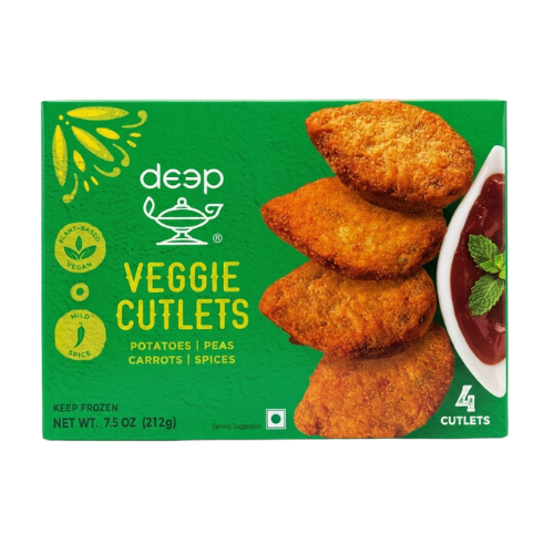 Deep Vegetable Cutlets (212g) - Frozen Item !!!