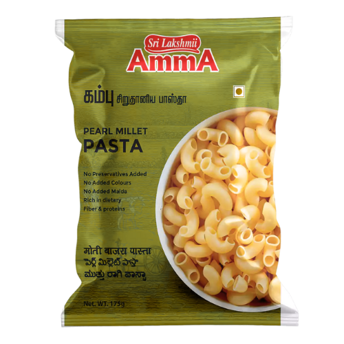 Amma Pearl Millet Pasta / Těstoviny z prosa (Dochan klasnatý) (175g)