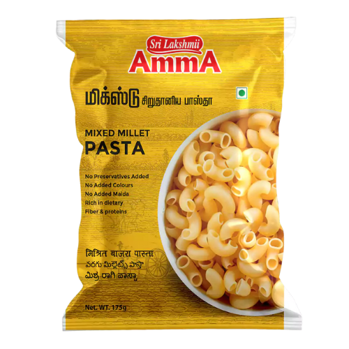 Amma Multigrain Millet Pasta (175g) - Sale Item [BBD: 19 July 2025]