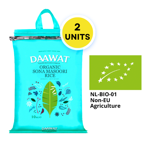 Daawat Organická Sona Masoori Rýže (balení of 2 x 10kg) 20kg