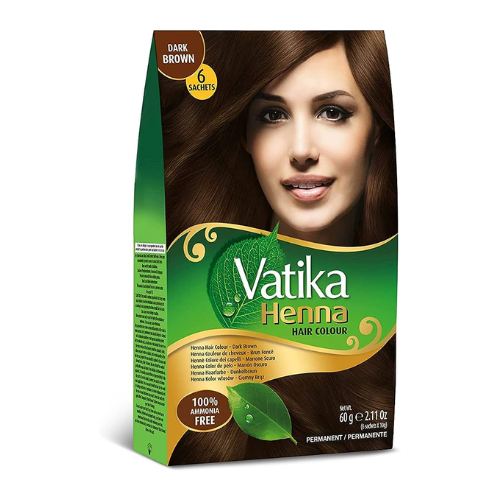 Dabur Vatika Henna tmavěhnědá barva na vlasy (60 g)