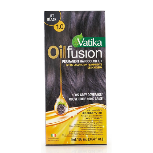 Dabur Vatika Permanent Hair Colour - Jet Black (108ml) - Sale Item [BBD: 31 May 2024]