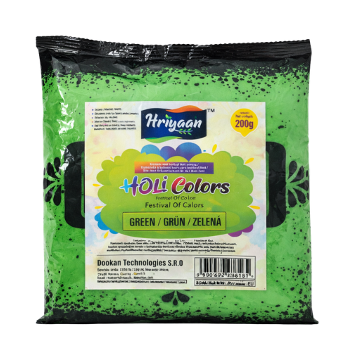Hriyaan Holi zelená prášková barva (200g)