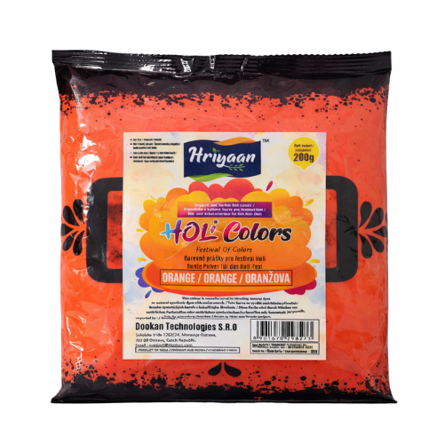 Hiryaan Holi oranžová prášková barva (200g)
