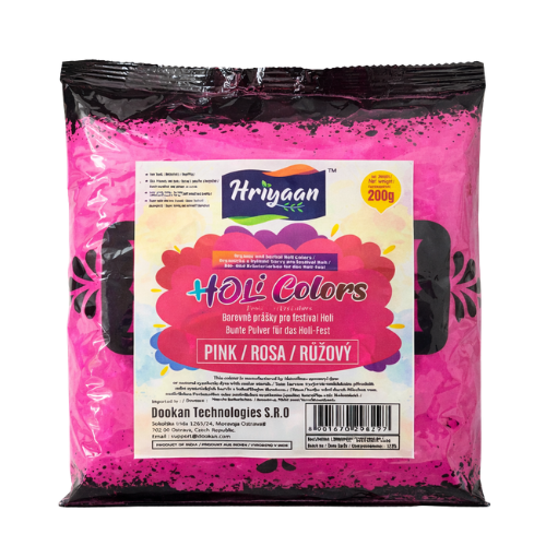 Holi růžová prášková barva (200g)