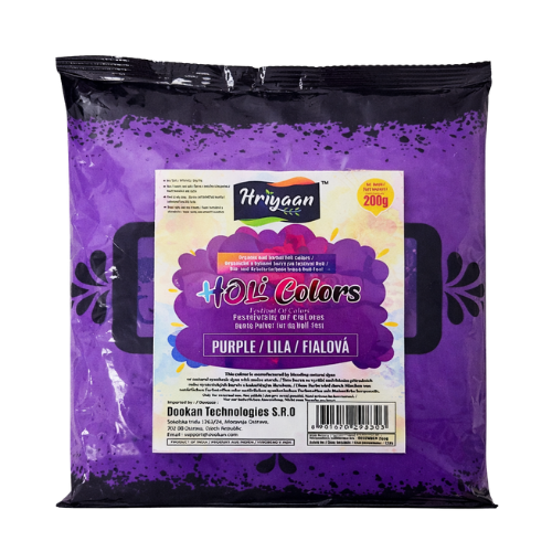 Hriyaan Holi fialová prášková barva (200g)