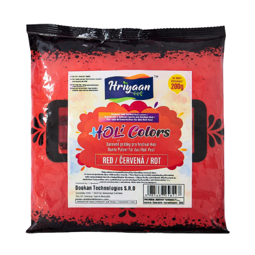 Hriyaan Holi červená prášková barva (200g)
