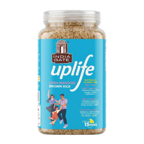 India Gate Uplife hnědá rýže Sona Masoori (1kg)