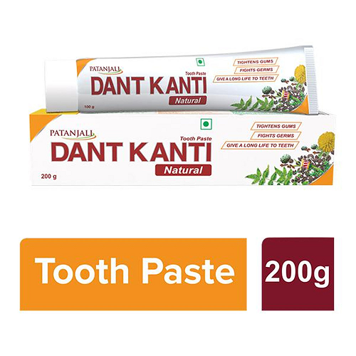 Patanjali Dant Kanti Přírodní Zubní Pasta - (200g)