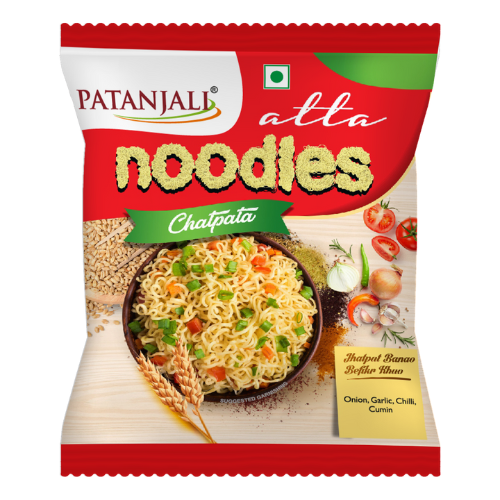 Patanjali Chatpata Atta Noodles (60g) - Sale Item [BBD: 28 February 2025]