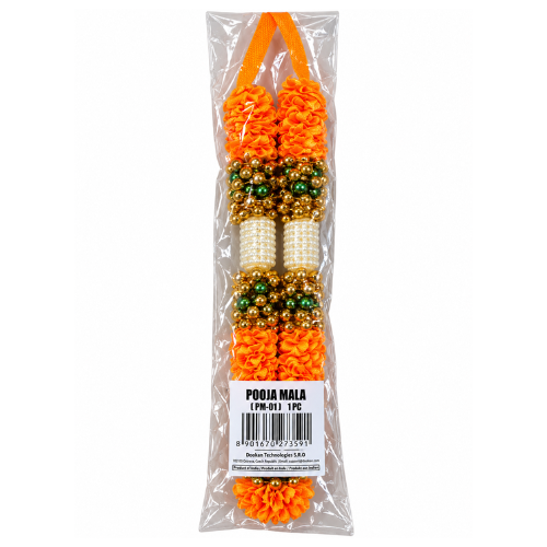 Pooja Mala / Garland - Orange [PM-01] (3 inch) (1pc)