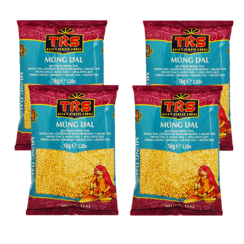 TRS Mung Dal Washed / Fazole Mungo - půlené, loupané (Balení 4x 1kg) 4Kg