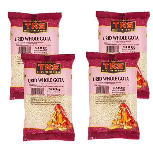 TRS Urad Dal Whole / Černá čočka - celá, loupaná (Balení 4 x 500g) 2 kg
