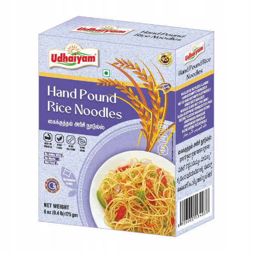 Udhaiyam nudle z ručně mleté rýžové mouky (175g)