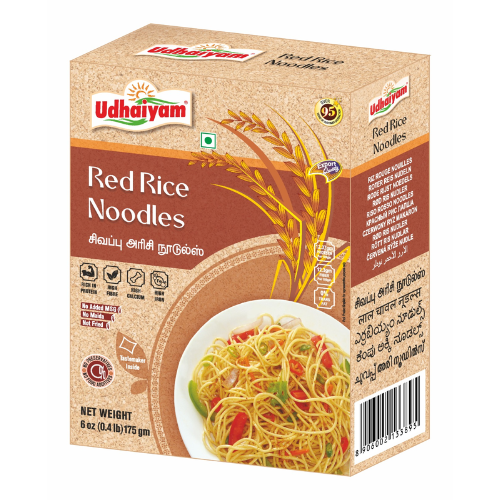 Udhaiyam nudle z červené rýže (175g)