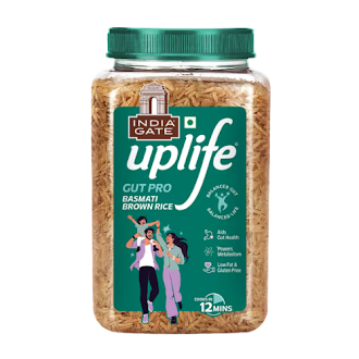 India Gate Up Life hnědá rýže basmati ve sklenici (1kg)