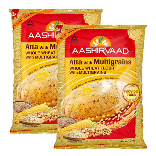 Aashirvaad Multigrain Atta (Bundle of 2 x 10kg) - Sale Item [BBD: 26 April 2024]