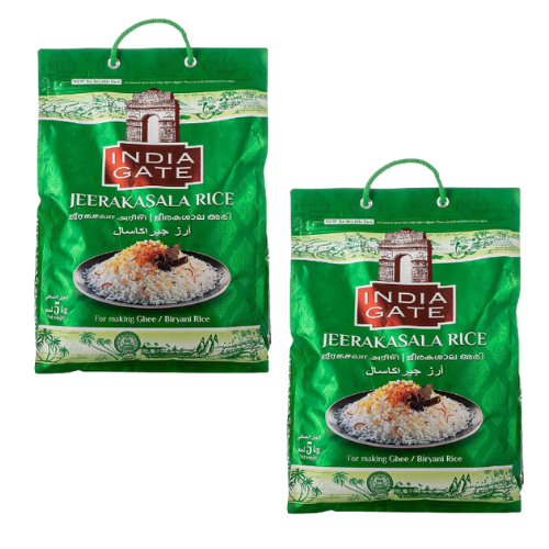 India Gate Jeerakasala Rice (Bundle of 2 x 5kg) - 10kg