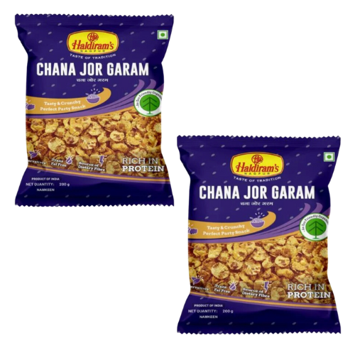 Haldiram's Chana Jor Garam / Smažený luštěninový snack  (Balení 2 x150g) 300g