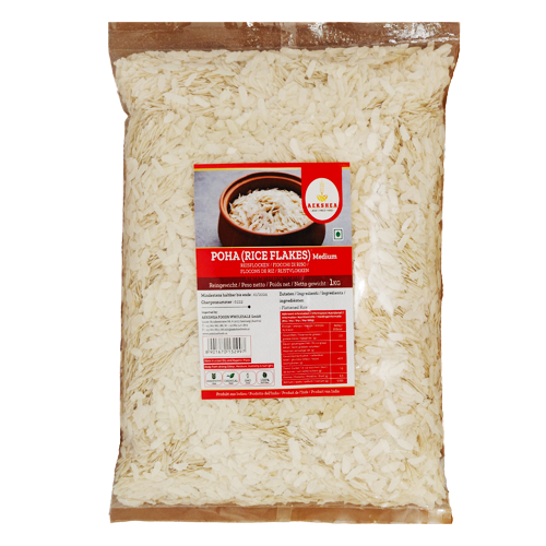 Aekshea Poha / Powa / Flattened Rice - Medium (1kg)
