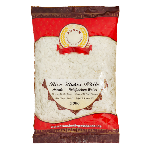 Annam Poha / Powa / Flattened Rice - Medium (500g)