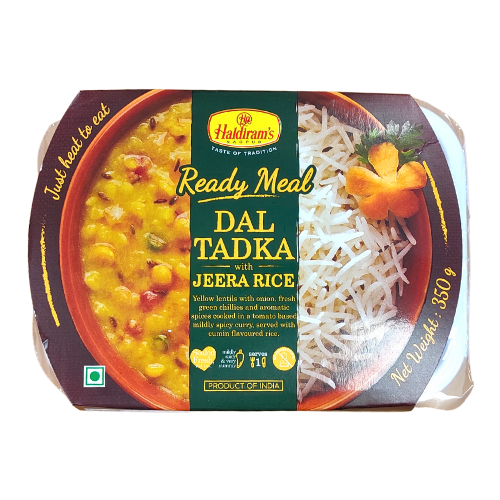 Haldiram's Dal Tadka Jeera Rice - Kořeněná čočka s kumínovou rýží, hotové jídlo (350 g)
