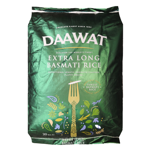 Daawat Extra Long Basmati Rice (20kg)