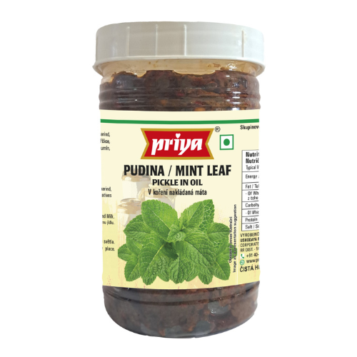 Priya Mint Leaf Pickle Without Garlic -  PET JAR (300g)