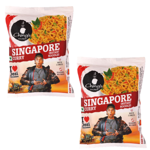 Chings Secret Singapore Curry Instant Noodles (Bundle of 2 x 60g)