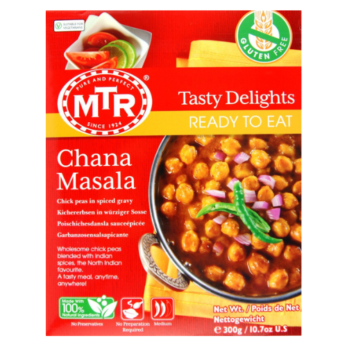 MTR Chana masala - cizrna v kořeněné omáčce - hotové jídlo (300g)