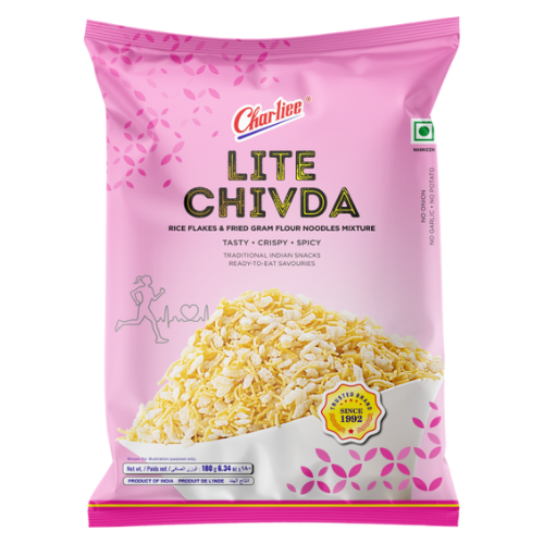 Charliee Lite Chiwda - kořeněná směs s rýžovýmí vločkami (dietní) (180g)