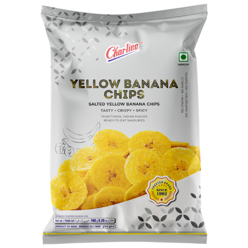 Charliee Žluté Bananové Chipsy (150g)