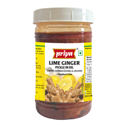 Priya Lemon Ginger Pickle Without Garlic - PET JAR (300g)