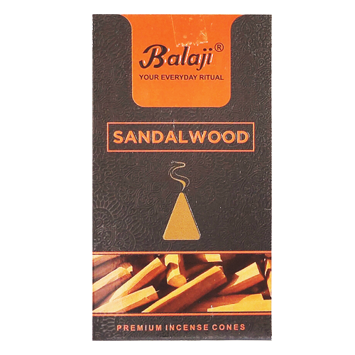 Balaji Sandalwood Incense Cones (1pc)