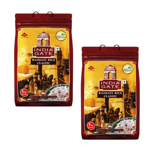 India Gate Klasická Basmati rýže (Balení 2 x 5kg) - 10 kg