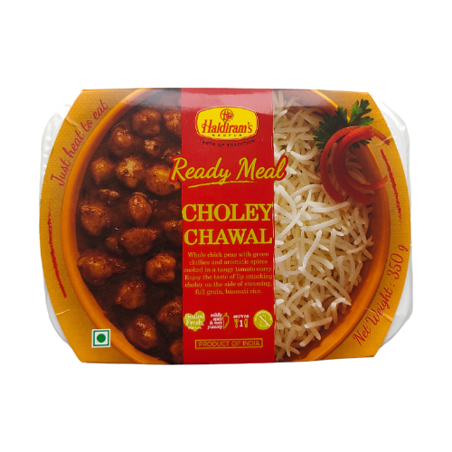 Haldiram's Choley Chawal - rýže s cizrnovým kari, hotové jídlo (350 g)