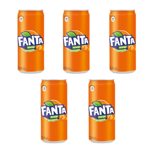 Cans Fanta IND (Bundle of 5 x 300ml)